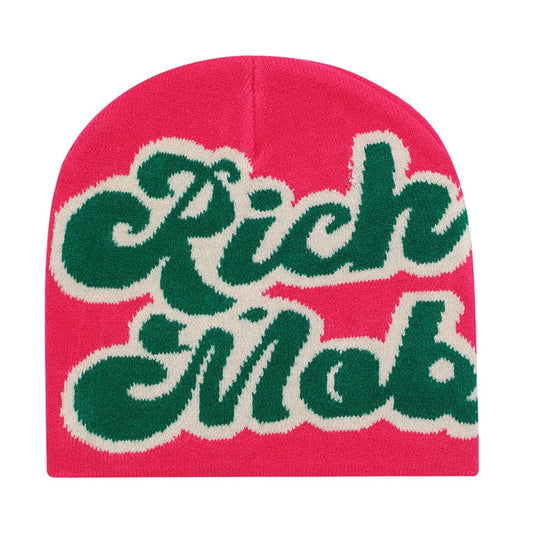 CazDopaM Y2K Letter Graphic Knitted Beanie Hat