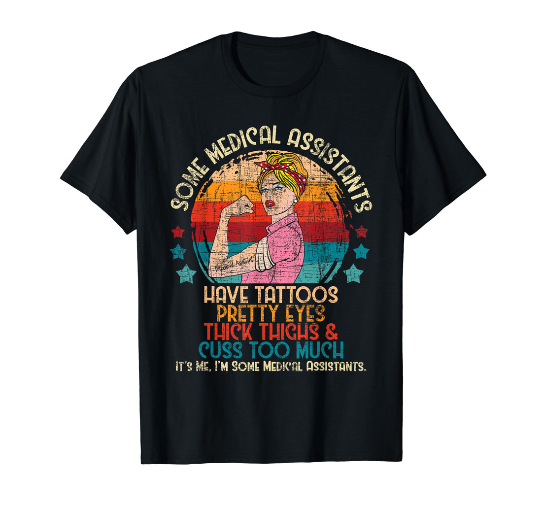 Sponsored Ad - Tattooed Medical Assistants - Lady Nurse Healthcare Worker T-Shirt.