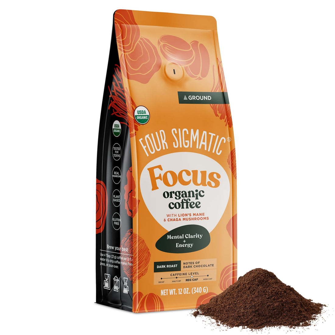 Brain-Boosting Coffee with Lion's Mane and Chaga for Enhanced Cognition