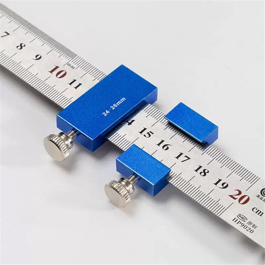 Aluminum Ruler Stopper for Woodworking and Measuring