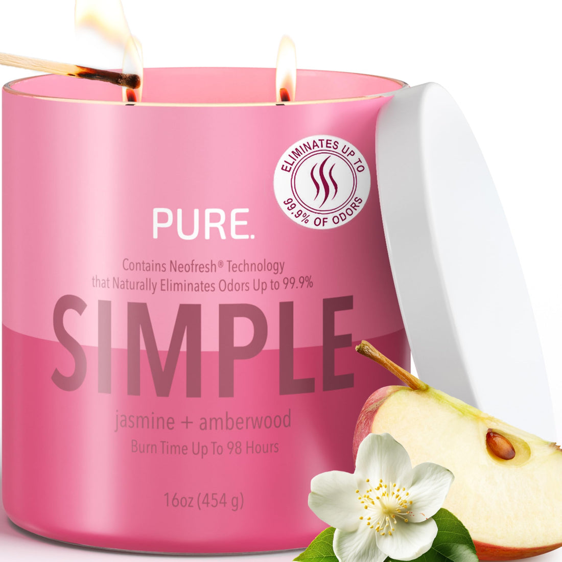 Luxurious Candle Gift for Mom with Odor-Eliminating Technology and Long Burn.