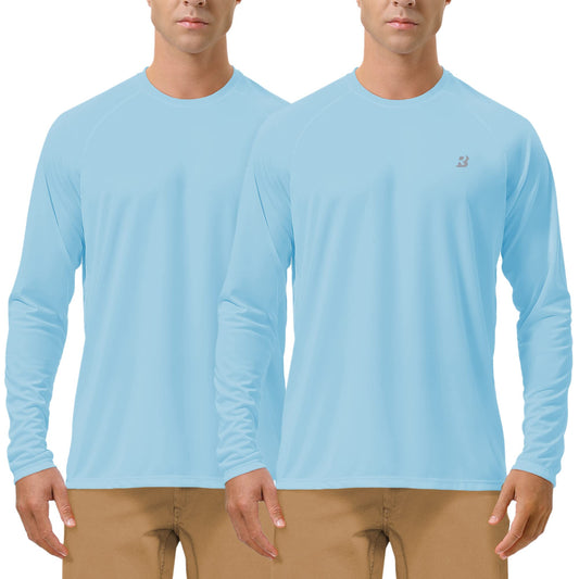 Roadbox Mens UPF 50+ UV Sun Protection Shirts Outdoor Long Sleeve SPF Rash Guard for Fishing Hiking Swimming ...