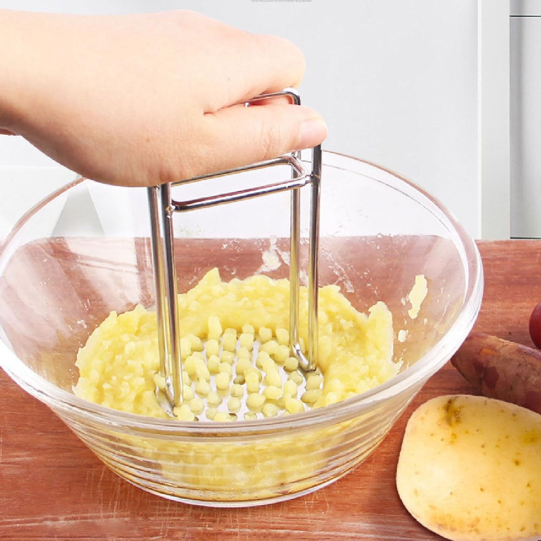 Stainless Steel Heavy Duty Potato Masher and Ricer Kitchen Tool