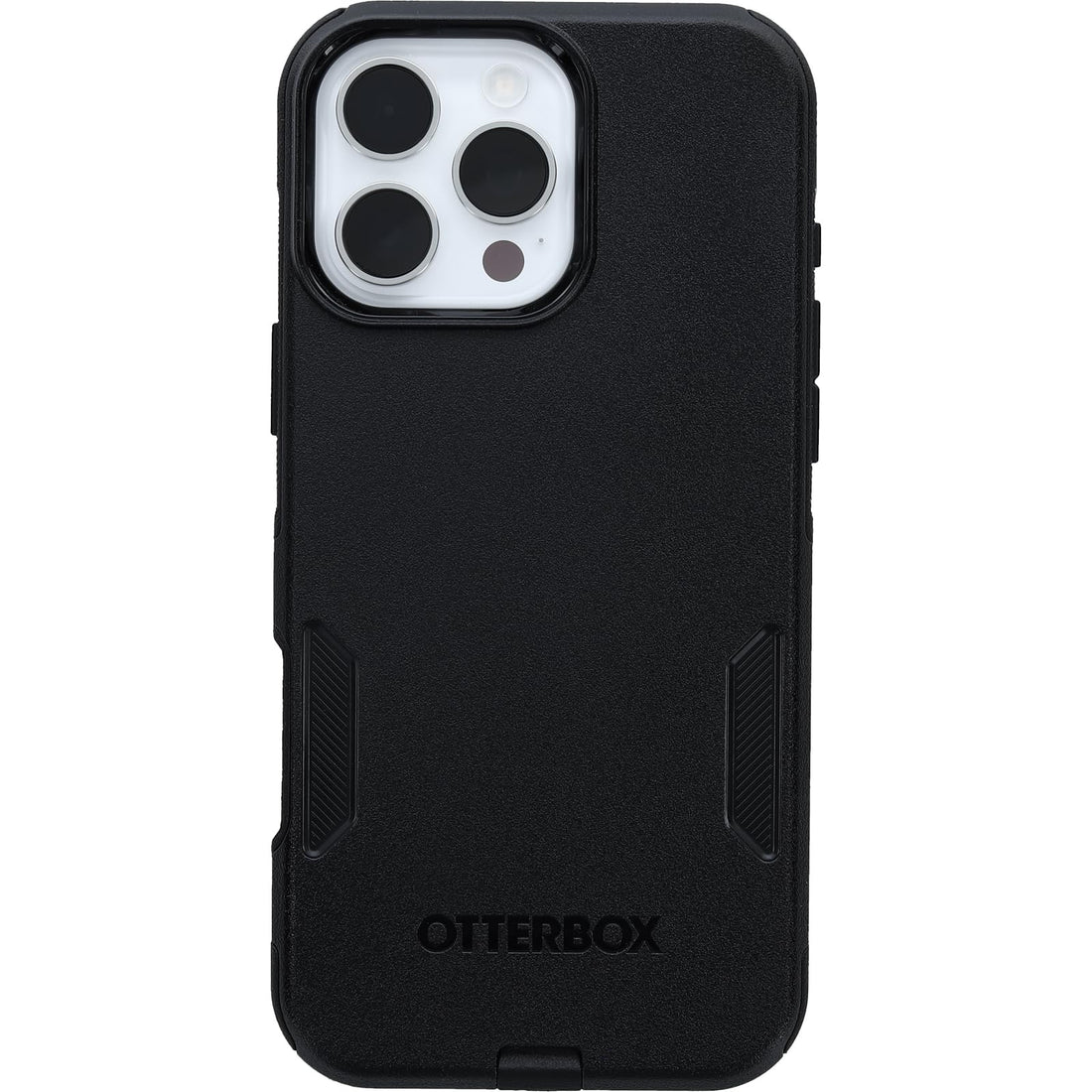 OtterBox Black Commuter Series iPhone 16 Pro Max Protective Case.