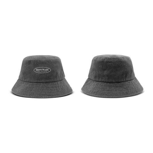 ATEEZ Official Tour Merch Acid Wash Bucket Hat, Charcoal.