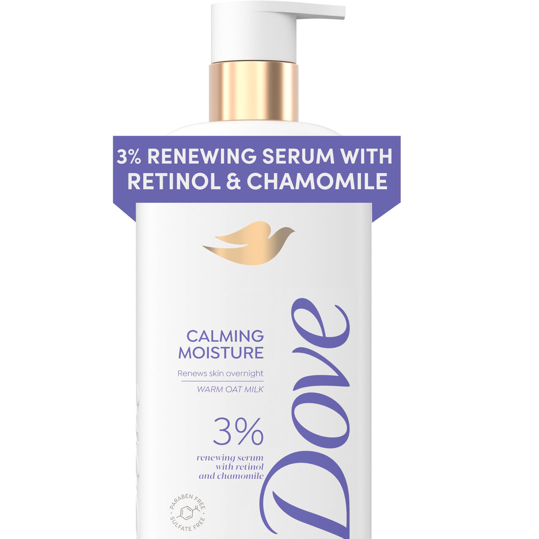 Calming Moisture Body Wash with Retinol and Chamomile for Skin.