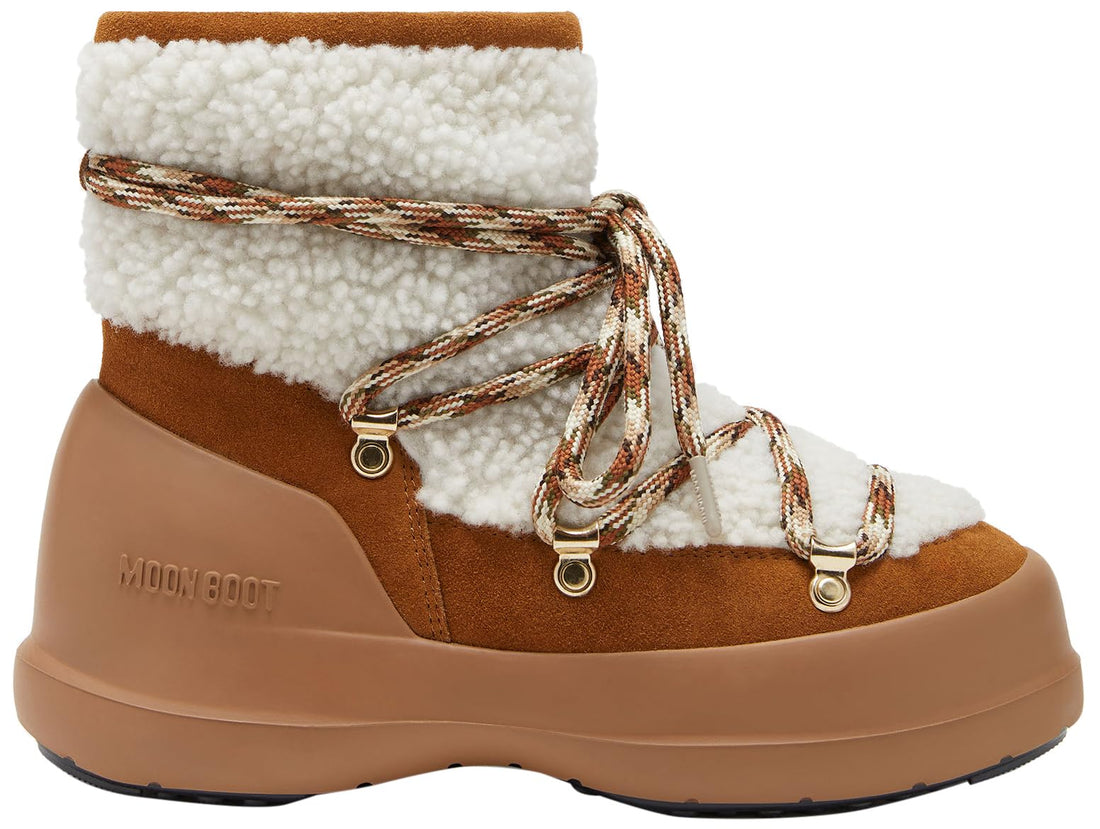 Moon Boot, Luna Water-Repellent Shearling Unisex Snow Boots.