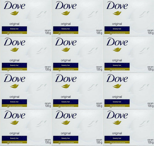 Dove White Cream Bar 4.75 Oz / 135 Gr (Pack of 12).