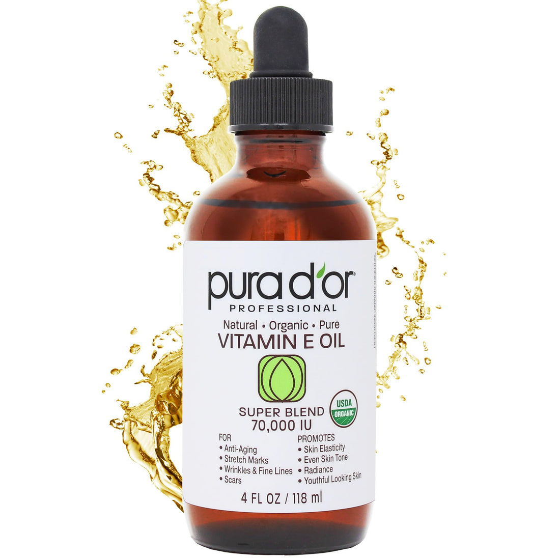 Pure Nature's Vitamin E Oil - Organic Almond & Berry Blend.