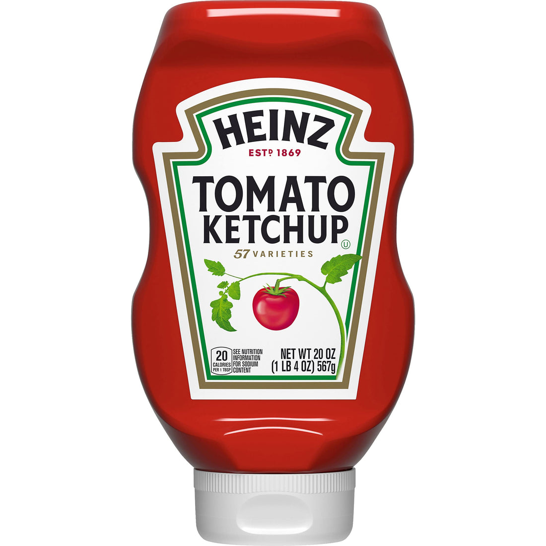 Heinz Tomato Ketchup, 20 oz Bottle.