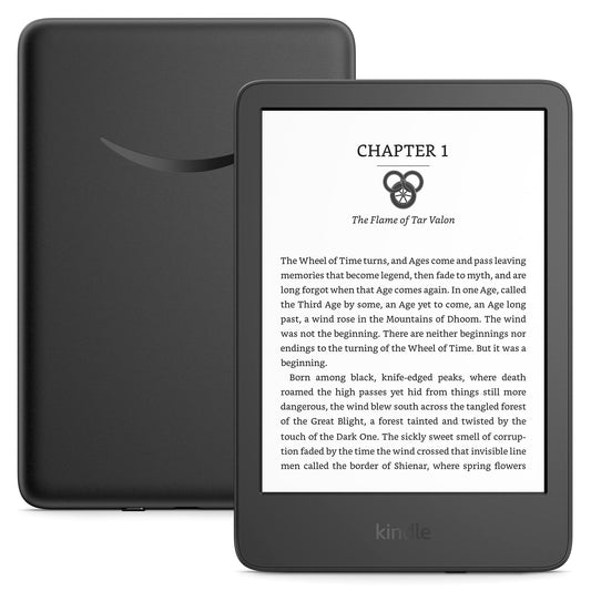 Amazon Kindle – The lightest and most compact Kindle, with extended battery life, adjustable front...