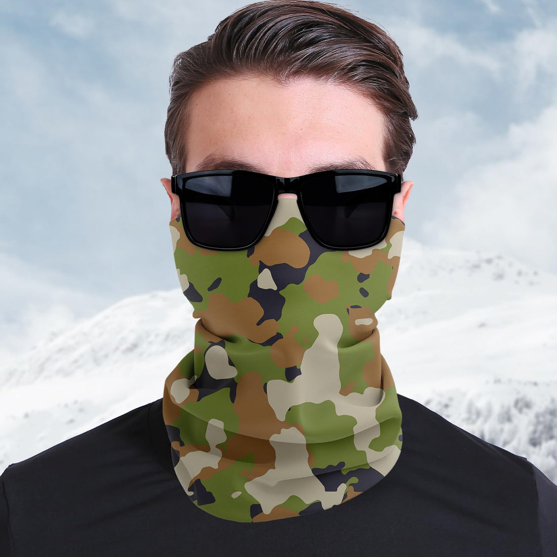 Camouflage Neck Gaiter Face Mask for Outdoor Sports
