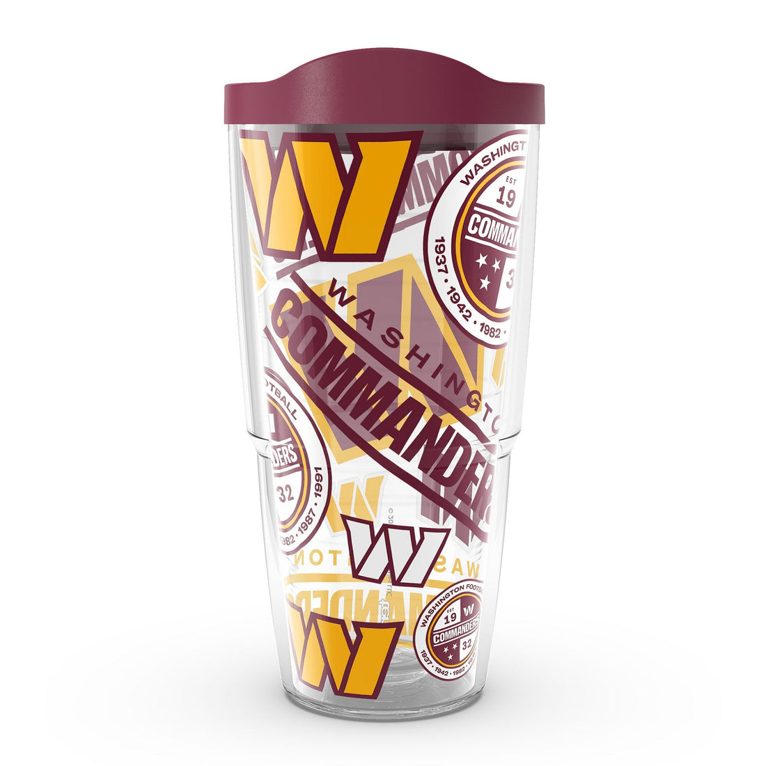 Tervis NFL Washington Commanders-All Over Insulated Tumbler, 1 Count (Pack of 1), Classic.