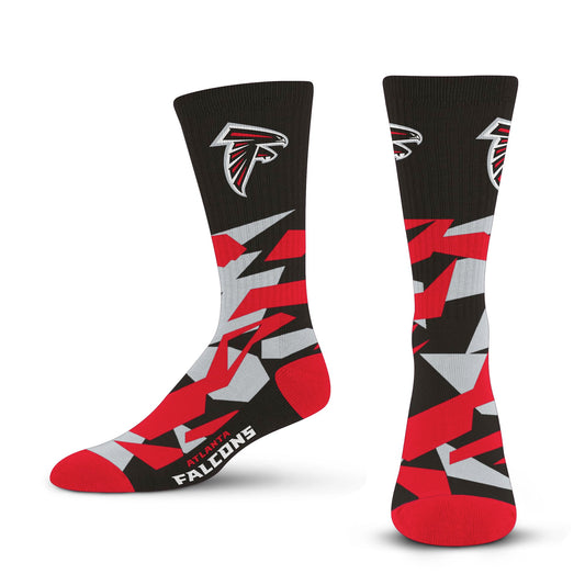 For Bare Feet Shattered Camo Crew Sock NFL.