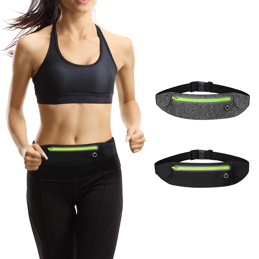 Running Belt Waist Pack for Women - Waterproof Fanny Pack for Jogging and Hiking