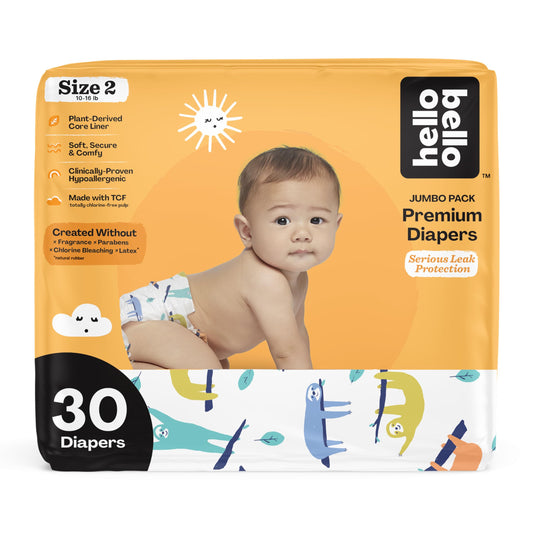 Hello Bello Premium Baby Diapers Size 2 I 30 Count of Disposable, Extra-Absorbent, Hypoallergenic Diapers with Snug and ...