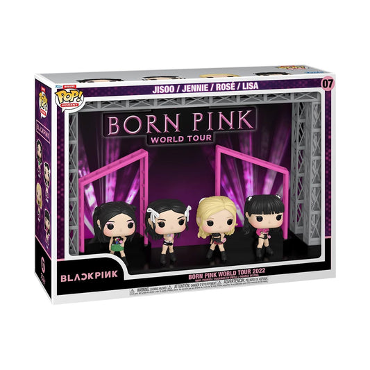 Funko Pop! Moments Deluxe: Blackpink - Born Pink World Tour: Jisoo,Jennie,Rosé,Lisa, 4-Pack.