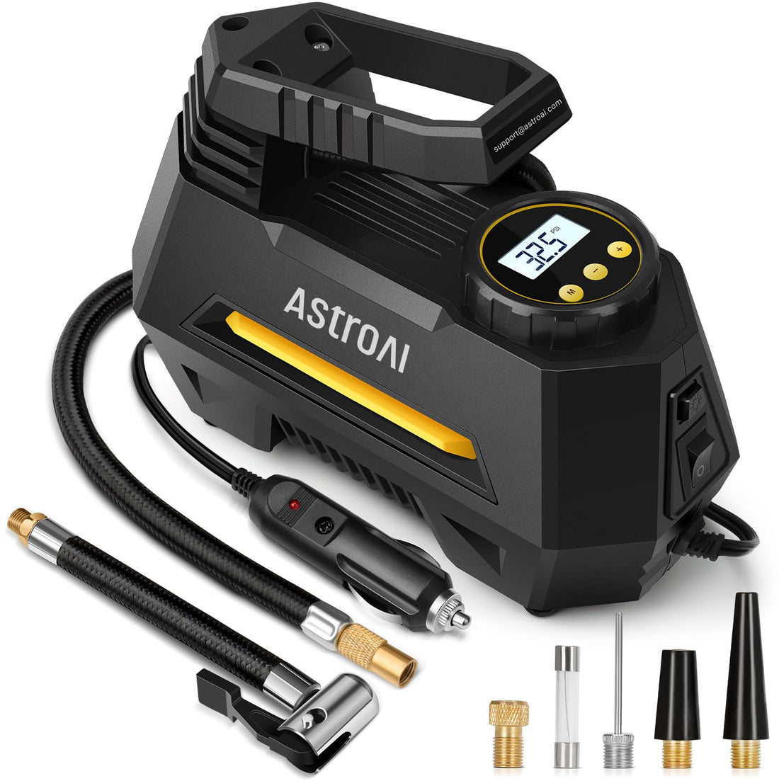 AstroAI Tire Inflator Portable Air Compressor Tire Air Pump for Car Tires - Car Accessories, 12V D...