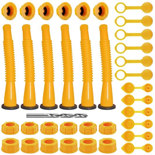 Gas Can Spout Replacement, Gas Can Nozzle. Hose Length is 8.1 in, Easier to use. For most 1/2/5/10 gal oil ...