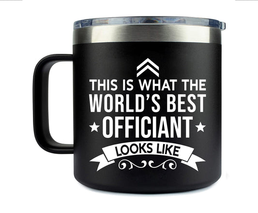 World's Best Wedding Officiant Insulated Tumbler with Handle