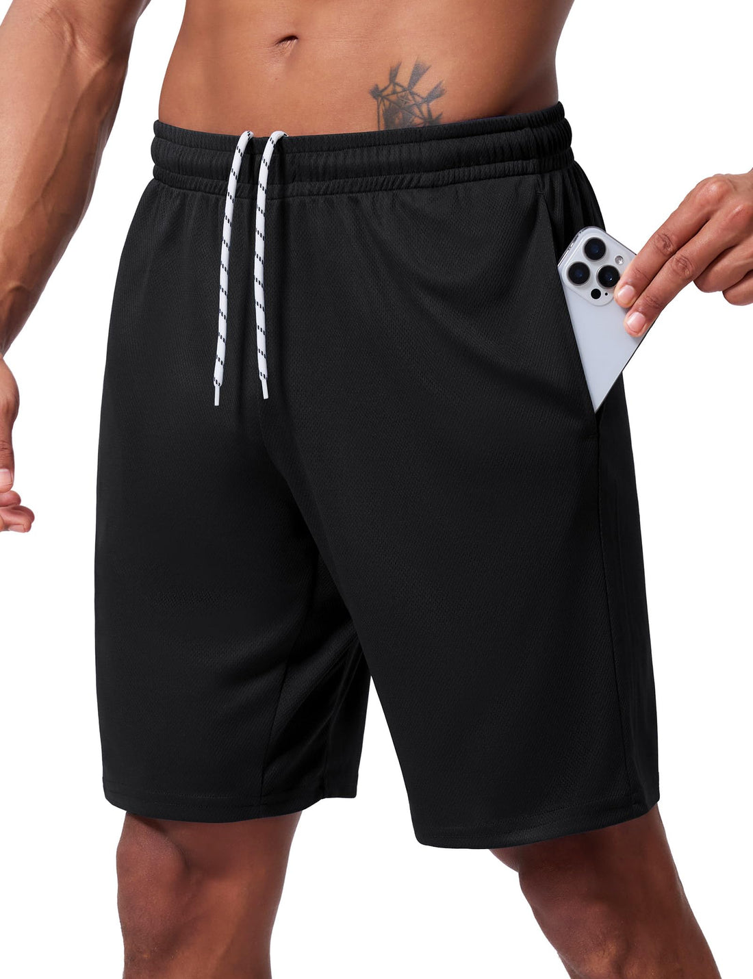 Quick Dry Men's Athletic Shorts with Pockets