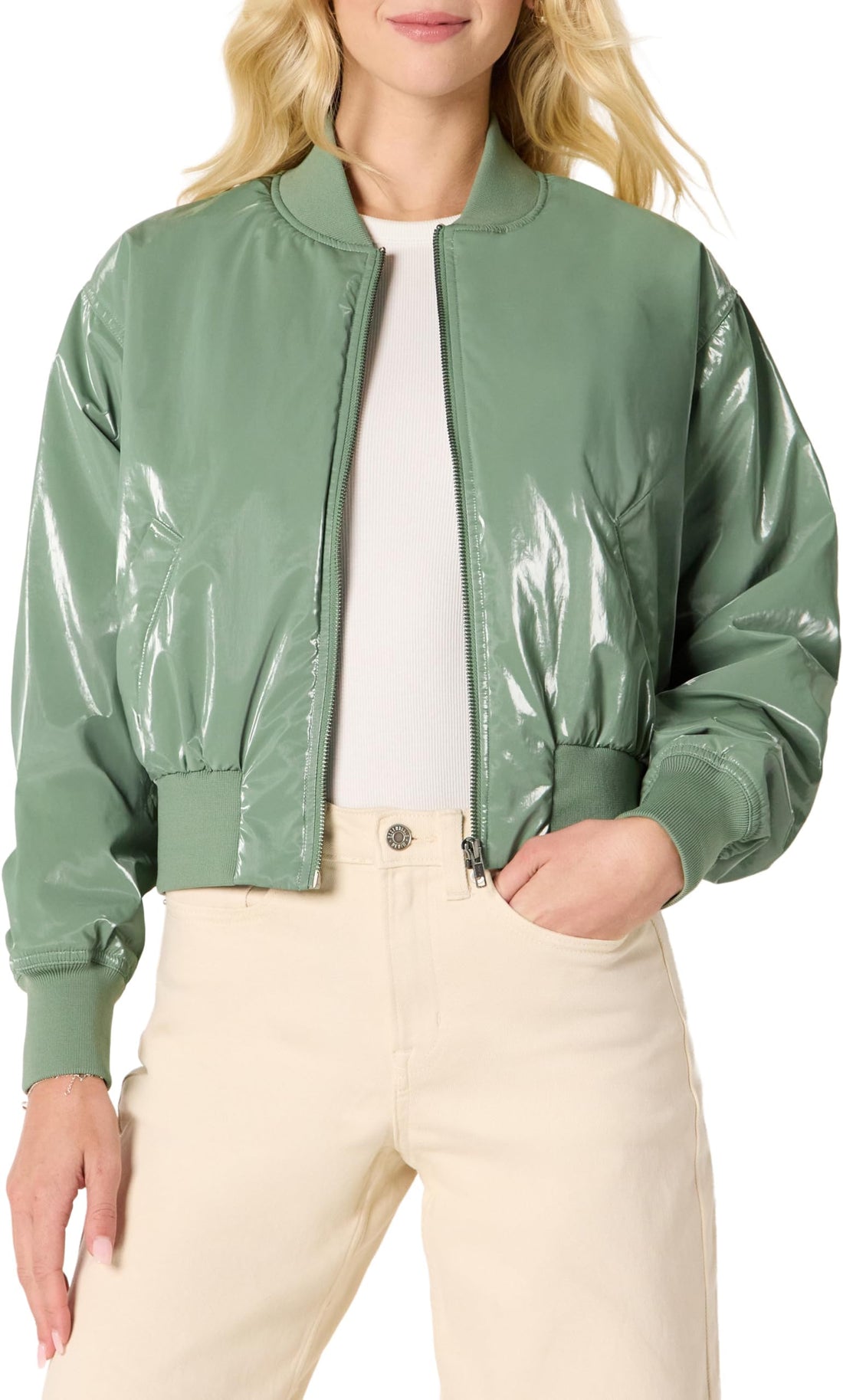 Amazon Essentials Women's Relaxed-Fit Bomber Jacket