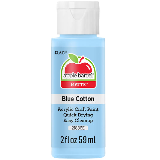 Apple Barrel Blue Cotton Paint, 2 oz, 2 Fluid Ounces.