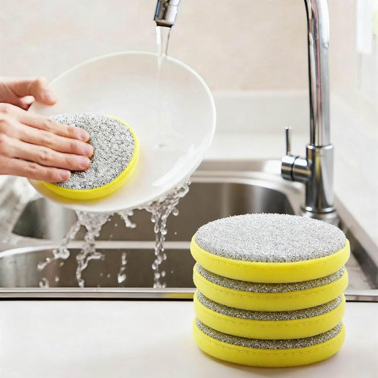 Double-Sided Dishwashing Sponges for Non-Scratch Kitchen Cleaning