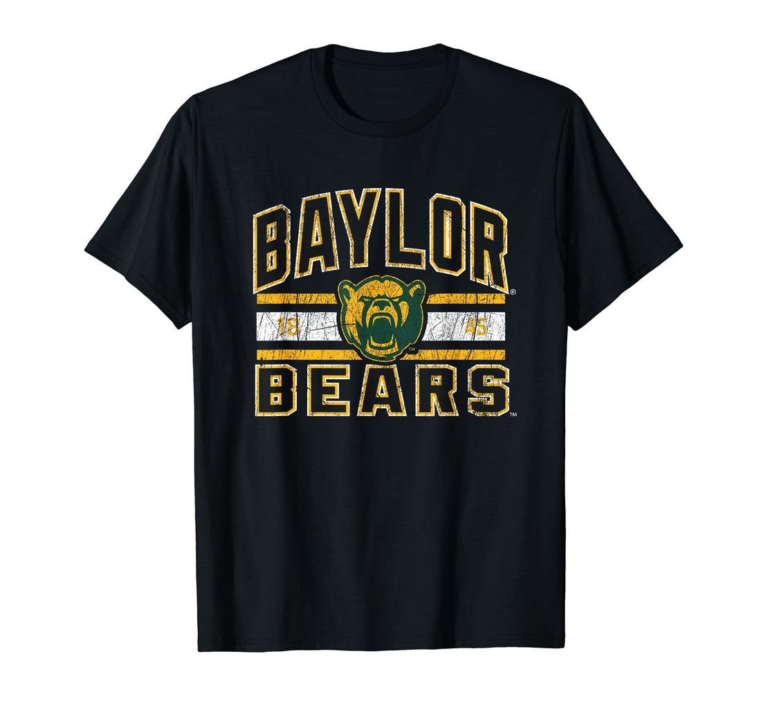 Baylor Bears Growl Distressed Officially Licensed T-Shirt.