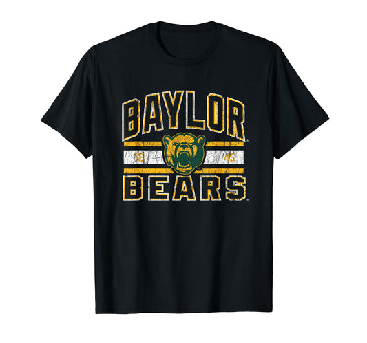 Baylor Bears Growl Distressed Officially Licensed T-Shirt.