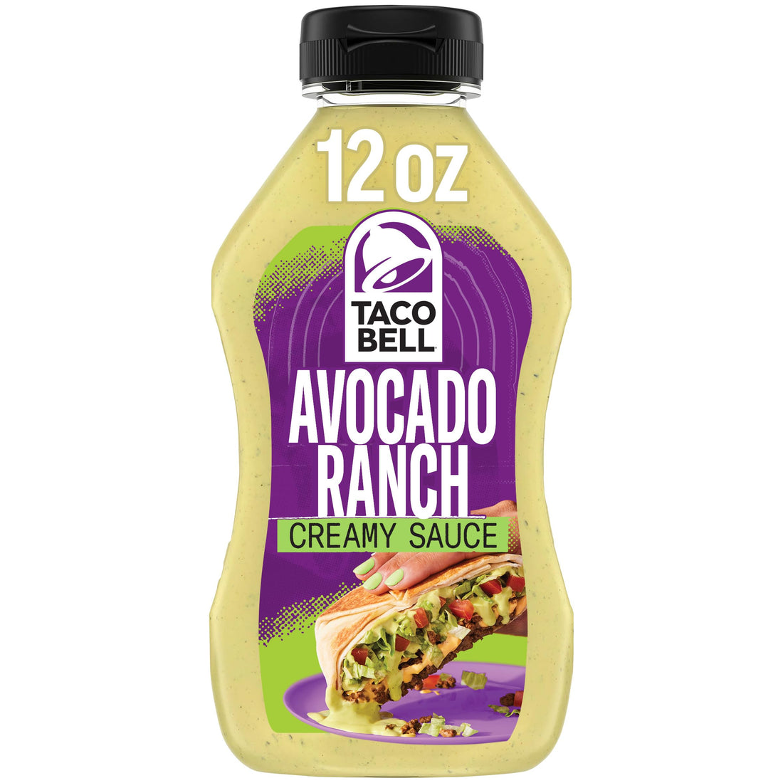 Taco Bell Sauce Description in 10 Words or Less Taco Bell Creamy Avocado Ranch Sauce twelve ounce ...