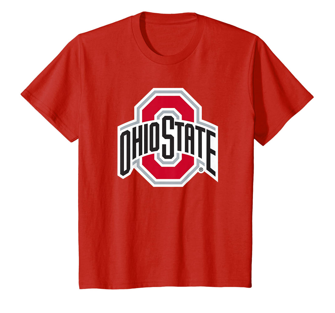 Kids Ohio State Buckeyes Icon Red Kids T-Shirt.