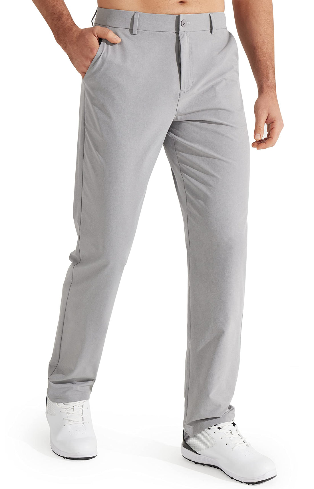 Casual Golf Pants for Men with Pockets and Stretch Fabric.