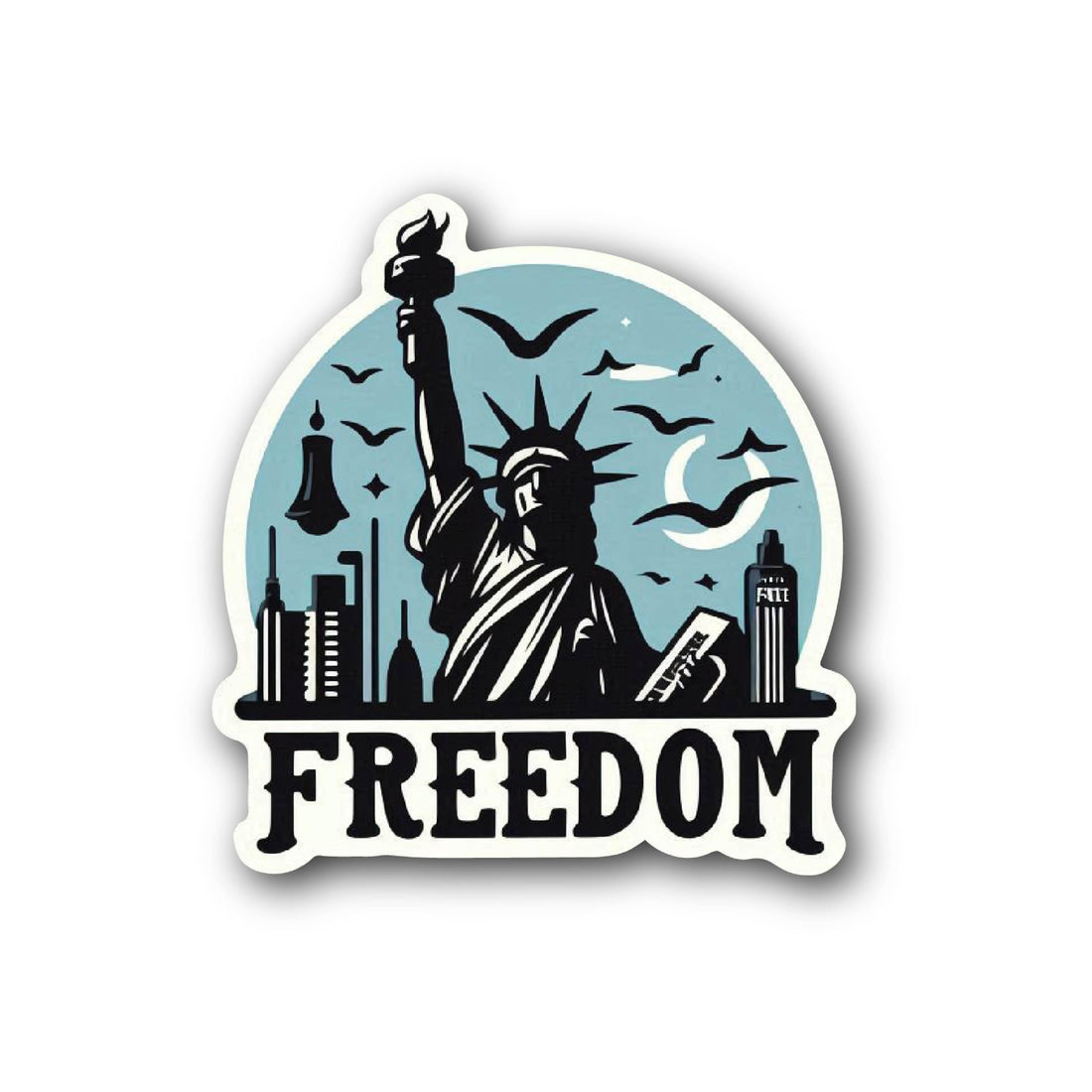 Freedom Bumper Sticker for Car - Durable and Versatile Automotive Decals