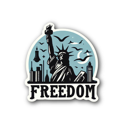 Freedom Bumper Sticker for Car - Durable and Versatile Automotive Decals
