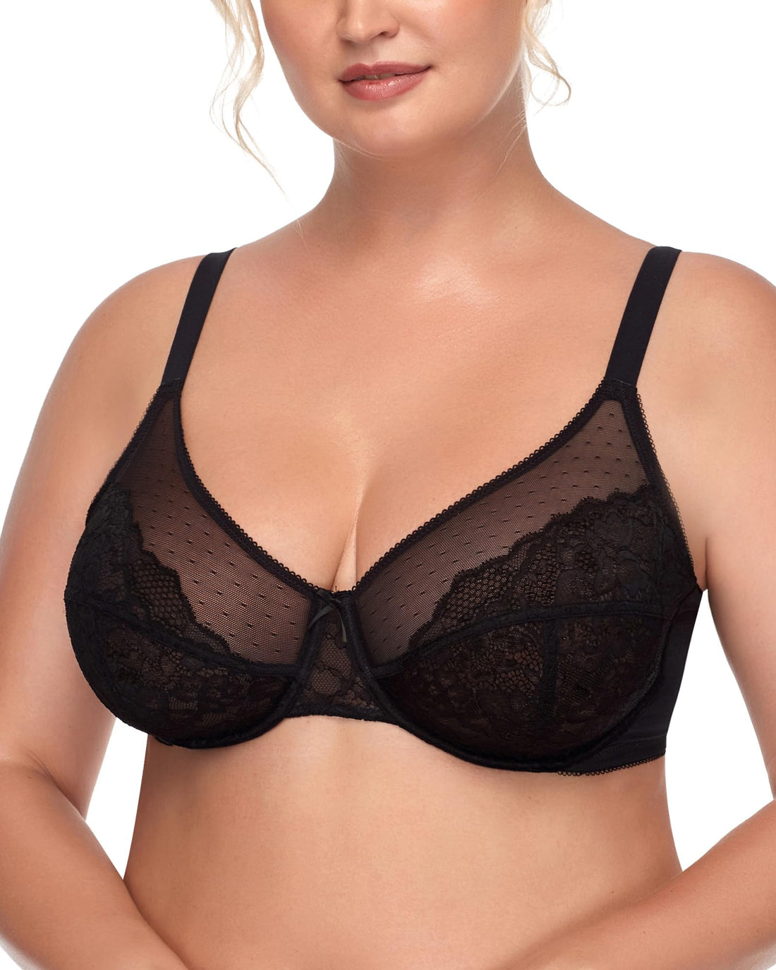 Supportive, Full-Coverage Lift and Separation Underwire Plus-Size Lifting Bra