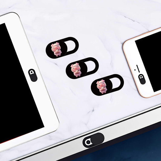 Pink Pig Webcam Covers for Laptop Privacy