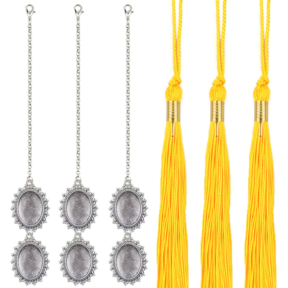 Graduation Cap Photo Charms and Tassels