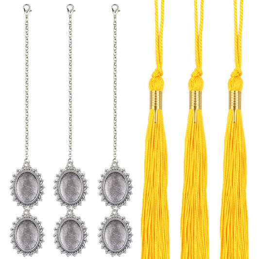 Graduation Cap Photo Charms and Tassels