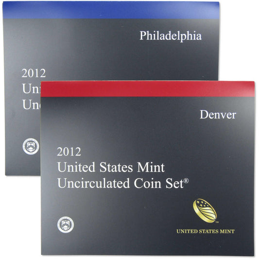 2012 Uncirculated Coin Set U.S Mint Government Packaging OGP COA.