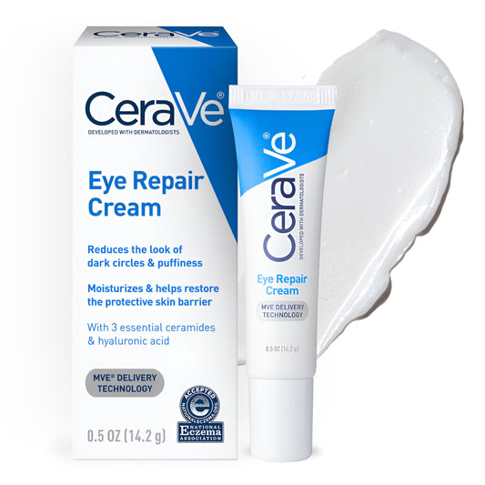 CeraVe Eye Repair Cream | Under Eye Cream For Puffiness And Bags Under Eyes | Hyaluronic Acid + ...