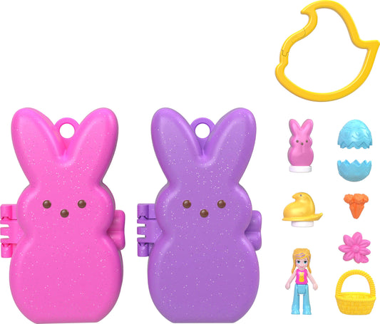 Adorable Polly Pocket Peeps Micro Doll Playset and Accessories Bundle Set.