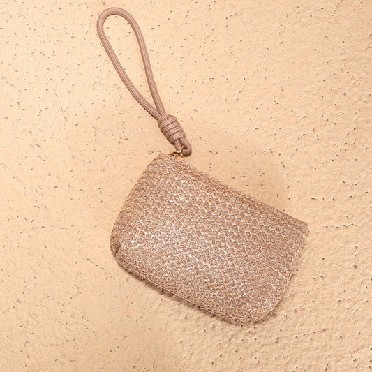 Boho Chic Small Straw Wallets for Women