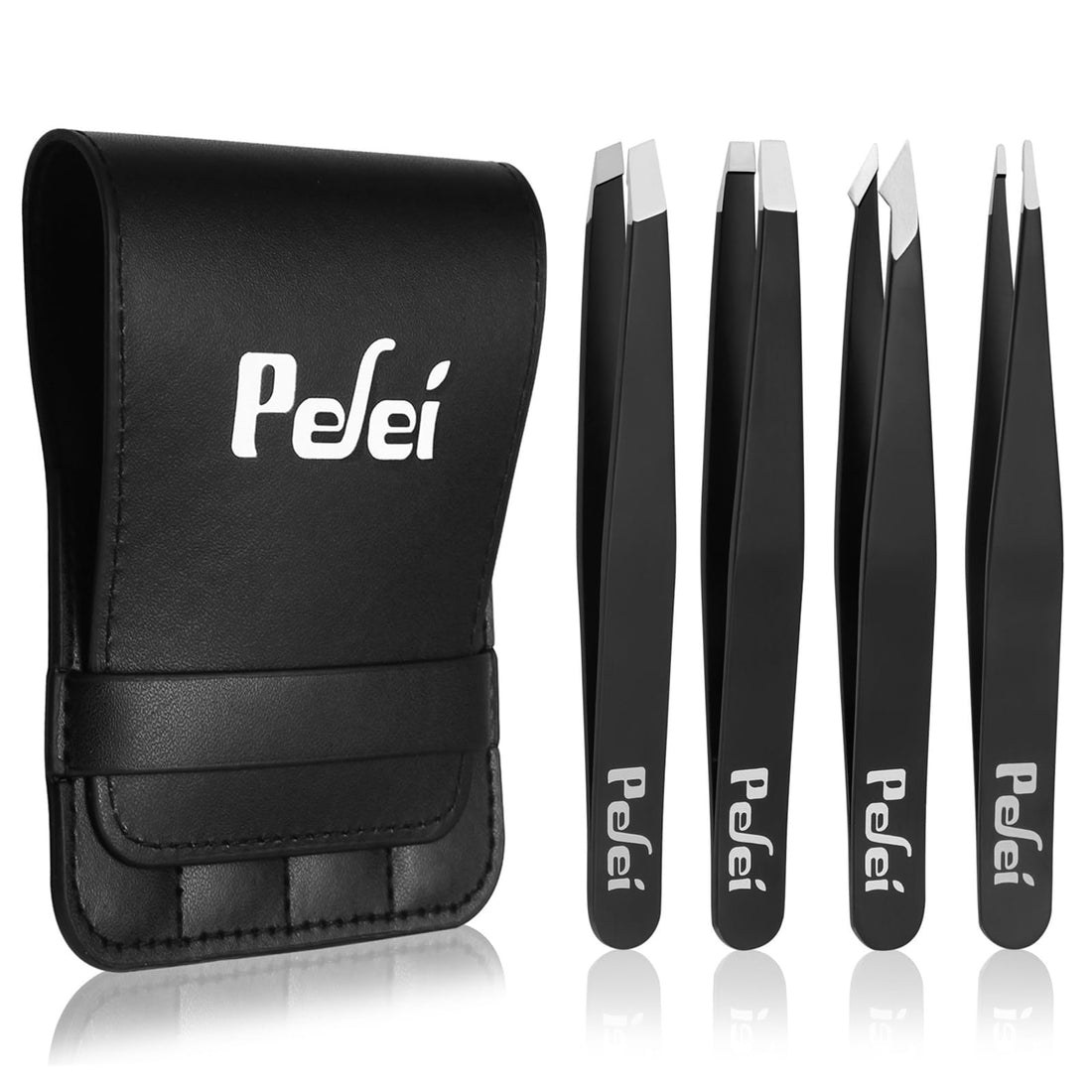 Professional Stainless Steel Tweezers for Precise Facial Hair Removal and Care