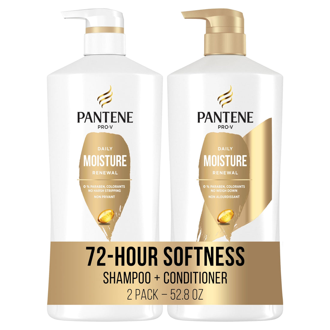 Pantene Daily Moisture Renewal Shampoo and Conditioner for Dry Hair