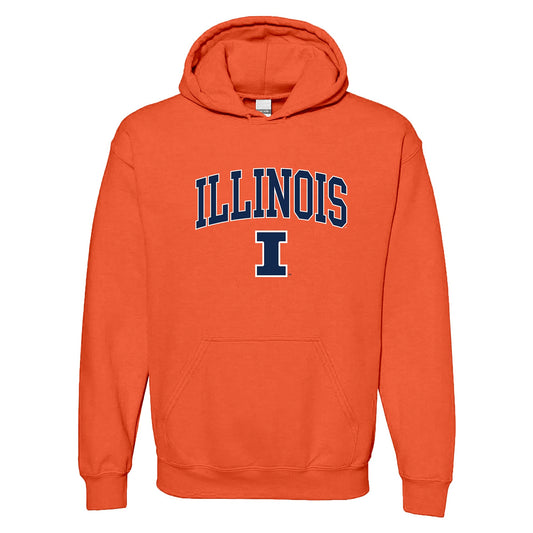 UGP Campus Apparel NCAA Officially licensed College - University Team Color Arch Logo Hoodie.