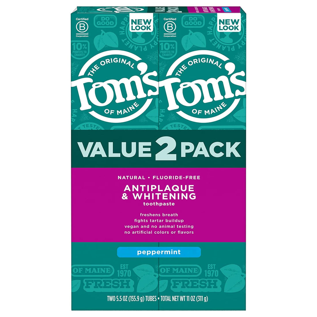 Tom's of Maine Fluoride-Free Toothpaste Pack