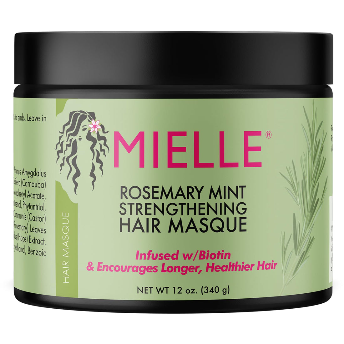 Strengthen and Repair Damaged Hair with Gentle Rosemary Mint Masque Treatment.