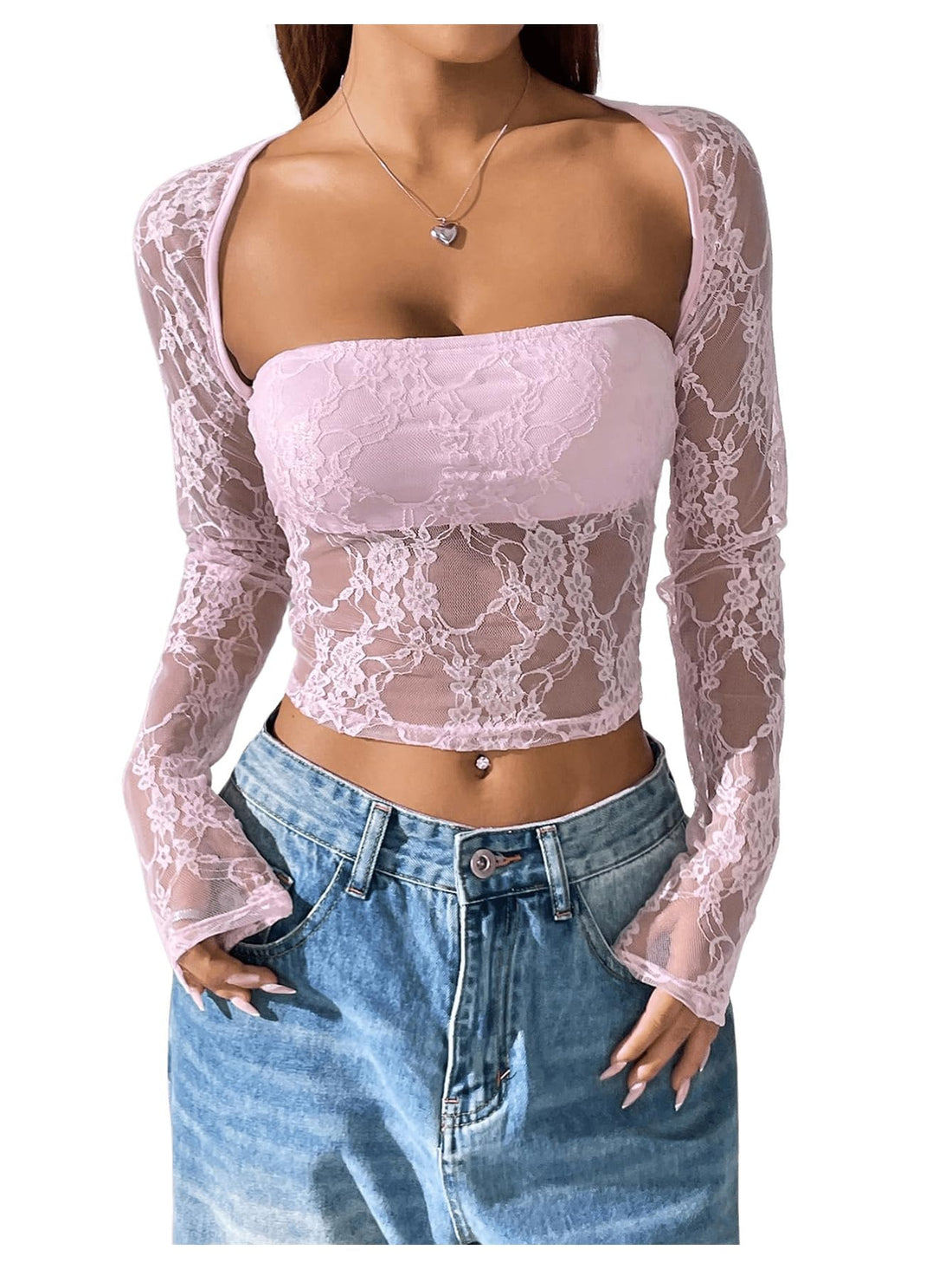 Women's Hollow Out Casual Lace Top