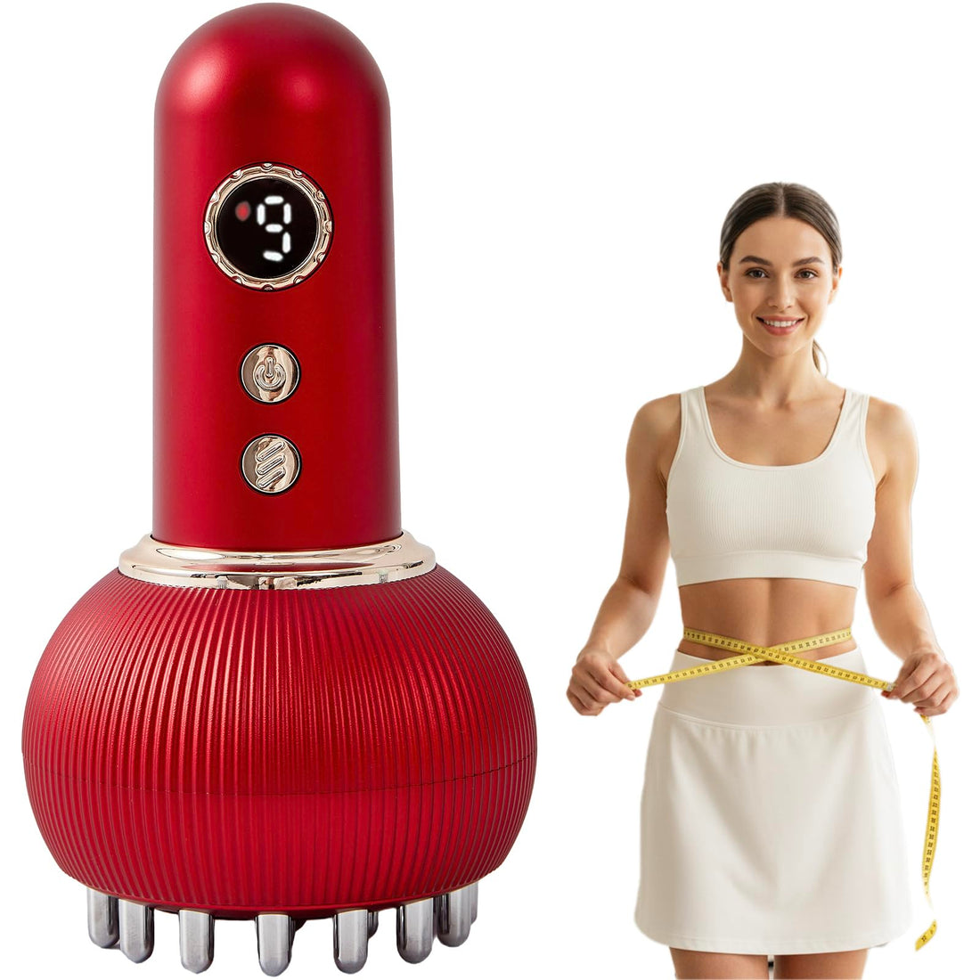 Paiaito Lymphatic Drainage Massager for Anti-Cellulite and Stretch Mark Reduction